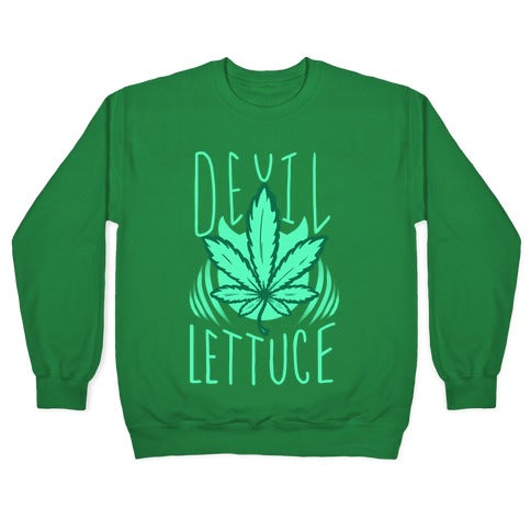 Devil Lettuce Crewneck Sweatshirt T-Shirts, Hoodie | CoreVibeTees.com (Image 3)