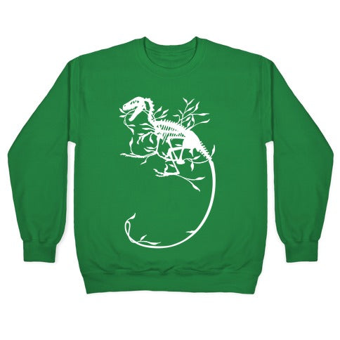 Floral Dinosaur Crewneck Sweatshirt T-Shirts, Hoodie | CoreVibeTees.com (Image 3)