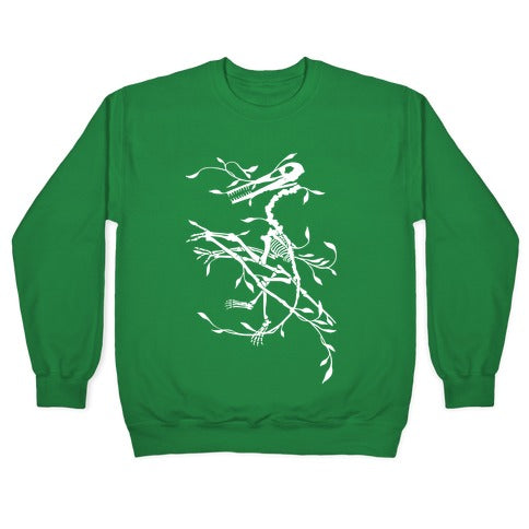 Floral Dinosaur Crewneck Sweatshirt Style001 T-Shirts, Hoodie | CoreVibeTees.com (Image 3)