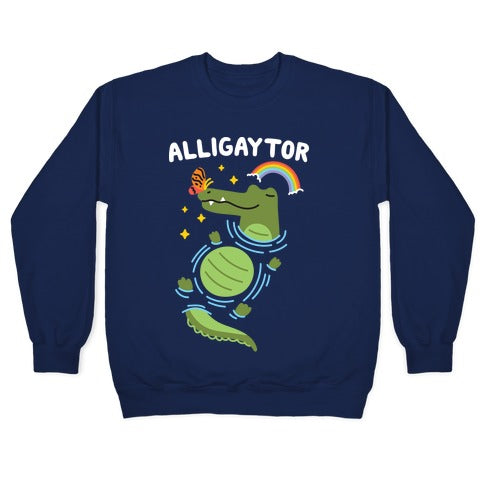 Alligaytor (Gay Alligator) Crewneck Sweatshirt T-Shirts, Hoodie | CoreVibeTees.com (Image 4)