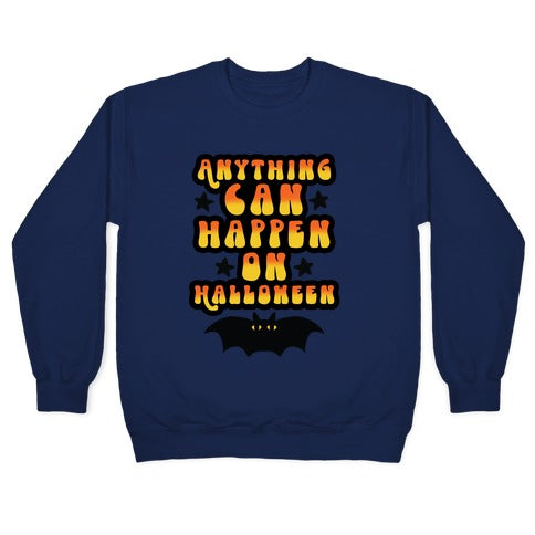 Anything Can Happen on Halloween Crewneck Sweatshirt T-Shirts, Hoodie | CoreVibeTees.com (Image 4)