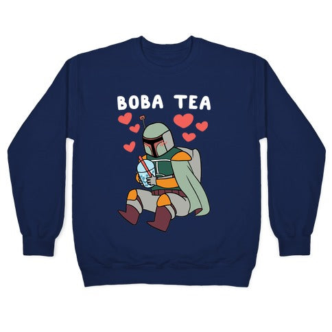 Boba Fett Tea Crewneck Sweatshirt T-Shirts, Hoodie | CoreVibeTees.com (Image 4)