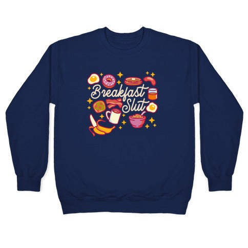 Breakfast Slut Crewneck Sweatshirt T-Shirts, Hoodie | CoreVibeTees.com (Image 4)