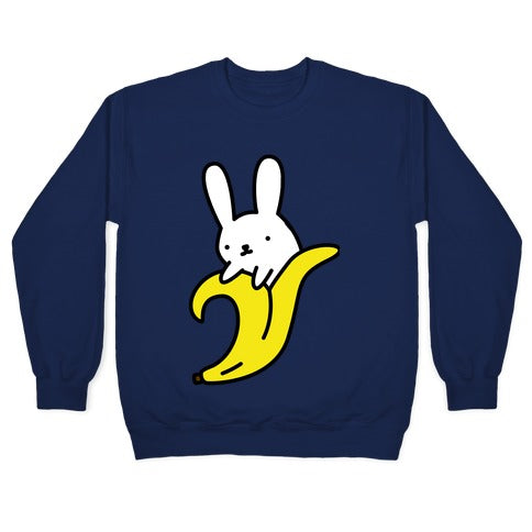 Bunny Banna Crewneck Sweatshirt T-Shirts, Hoodie | CoreVibeTees.com (Image 4)