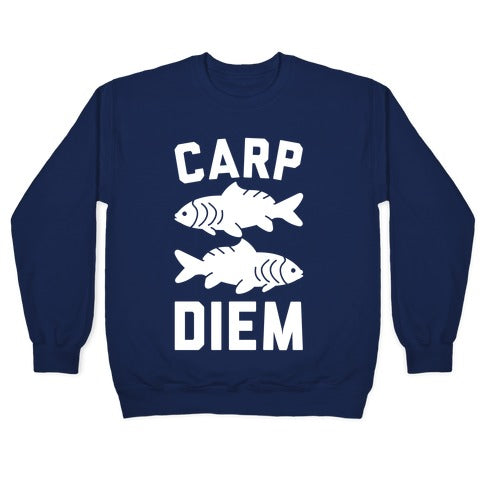 Carp Diem Crewneck Sweatshirt T-Shirts, Hoodie | CoreVibeTees.com (Image 4)