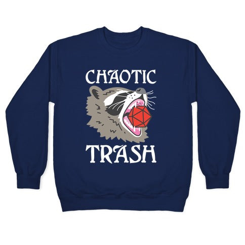 Chaotic Trash (Raccoon) Crewneck Sweatshirt T-Shirts, Hoodie | CoreVibeTees.com (Image 4)