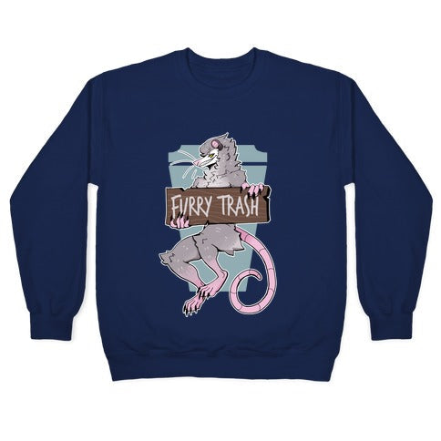 Furry Trash Crewneck Sweatshirt T-Shirts, Hoodie | CoreVibeTees.com (Image 4)