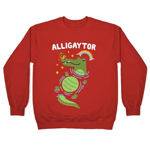 Alligaytor (Gay Alligator) Crewneck Sweatshirt T-Shirts, Hoodie | CoreVibeTees.com (Image 5)