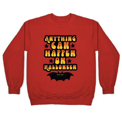 Anything Can Happen on Halloween Crewneck Sweatshirt T-Shirts, Hoodie | CoreVibeTees.com (Image 5)