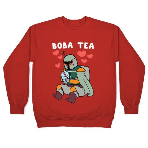 Boba Fett Tea Crewneck Sweatshirt T-Shirts, Hoodie | CoreVibeTees.com (Image 5)