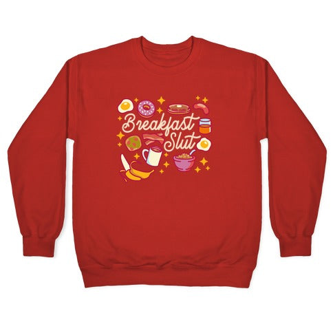 Breakfast Slut Crewneck Sweatshirt T-Shirts, Hoodie | CoreVibeTees.com (Image 5)