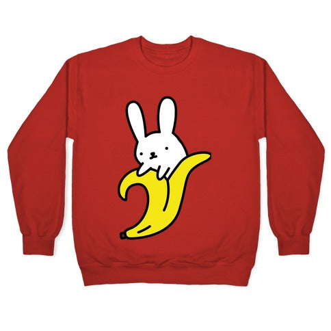 Bunny Banna Crewneck Sweatshirt T-Shirts, Hoodie | CoreVibeTees.com (Image 5)