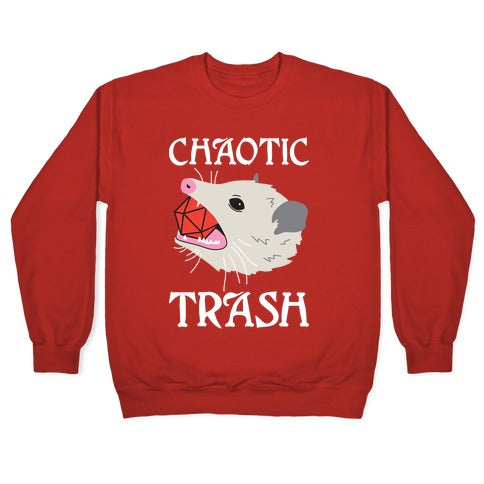 Chaotic Trash (Opossum) Crewneck Sweatshirt T-Shirts, Hoodie | CoreVibeTees.com (Image 5)