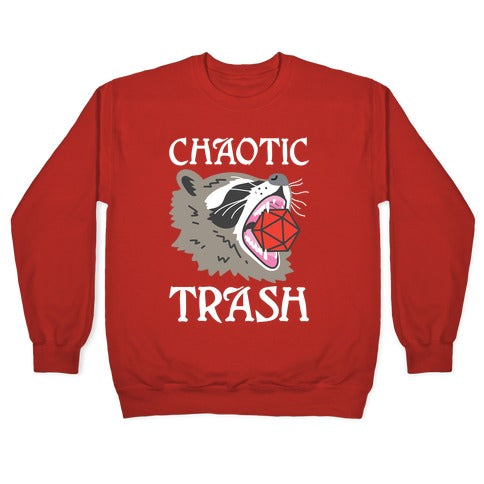 Chaotic Trash (Raccoon) Crewneck Sweatshirt T-Shirts, Hoodie | CoreVibeTees.com (Image 5)