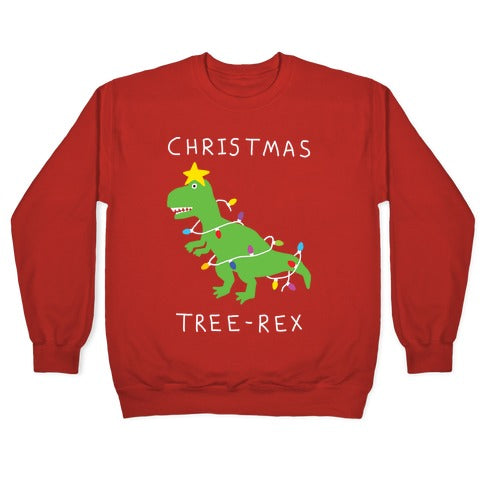 Christmas Tree Rex Crewneck Sweatshirt T-Shirts, Hoodie | CoreVibeTees.com (Image 5)