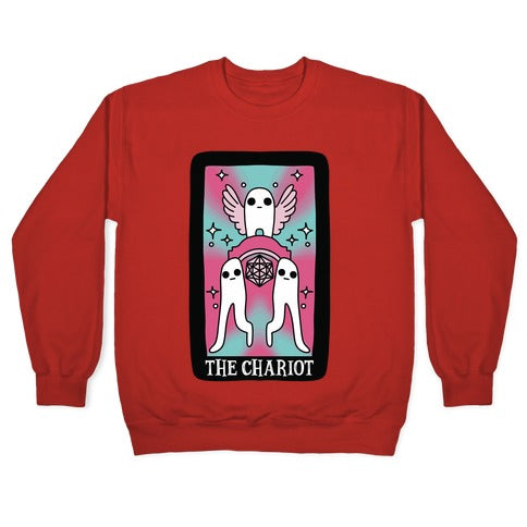 Creepy Cute Tarot : The Chariot Fresno Nightcrawler Crewneck Sweatshirt T-Shirts, Hoodie | CoreVibeTees.com (Image 5)