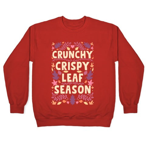 Crunchy Crispy Leaf Season Crewneck Sweatshirt T-Shirts, Hoodie | CoreVibeTees.com (Image 5)