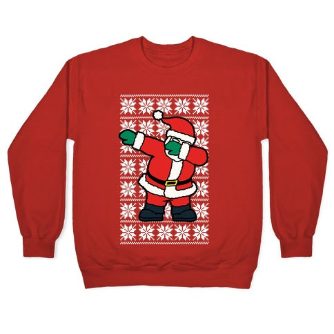Dabbing Santa Crewneck Sweatshirt T-Shirts, Hoodie | CoreVibeTees.com (Image 5)