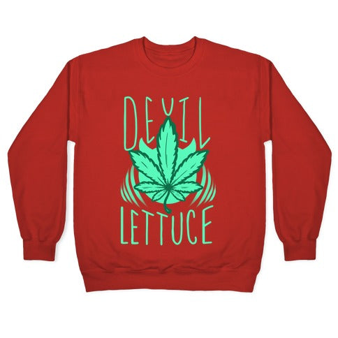 Devil Lettuce Crewneck Sweatshirt T-Shirts, Hoodie | CoreVibeTees.com (Image 5)