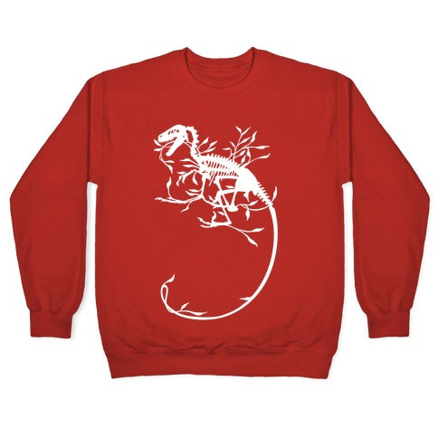 Floral Dinosaur Crewneck Sweatshirt T-Shirts, Hoodie | CoreVibeTees.com (Image 5)