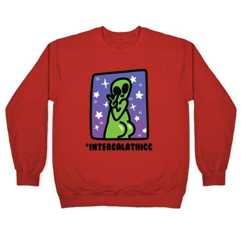 #Intergalathicc Crewneck Sweatshirt T-Shirts, Hoodie | CoreVibeTees.com (Image 5)