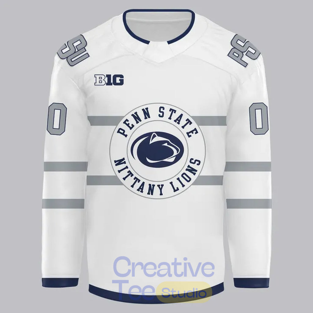 Penn State Nittany Lions 2026 “Wear White” Custom Hockey Jersey