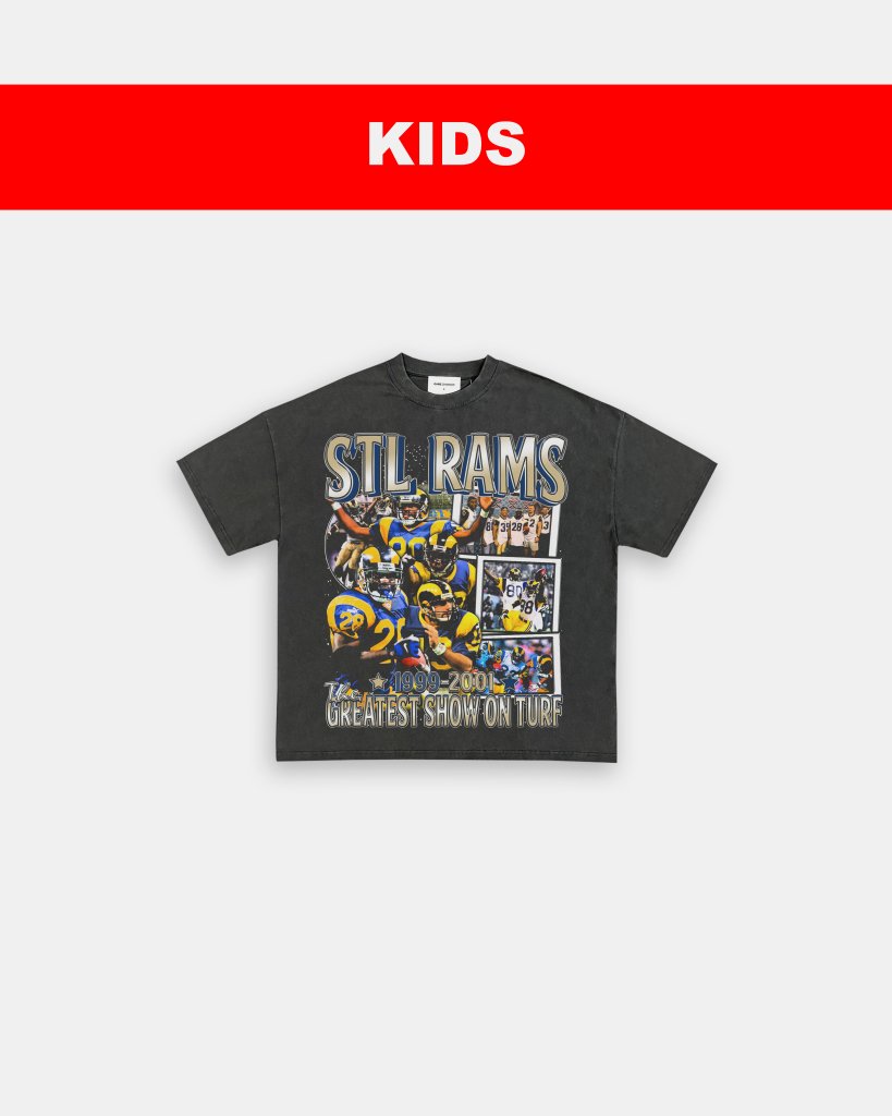 99-01 STL RAMS - KIDS TEE Hoodie, Sweatshirt | CoreVibeTees.com (Image 5)