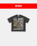 99-01 STL RAMS - KIDS TEE Hoodie, Sweatshirt | CoreVibeTees.com (Image 1)