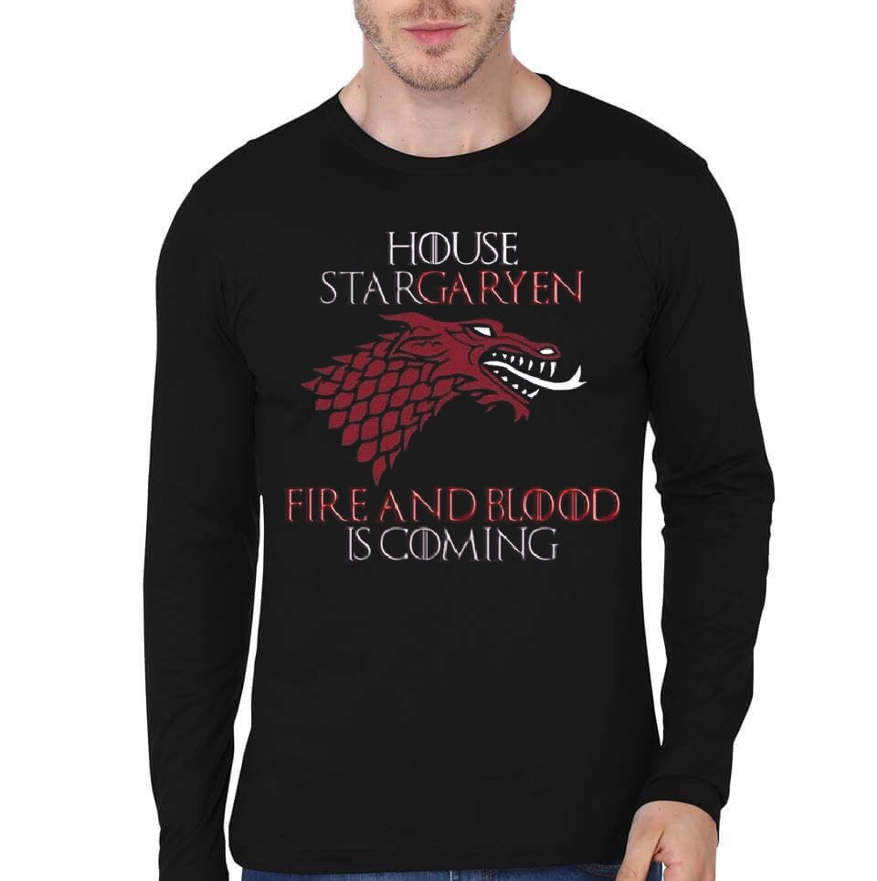 House Stargaryen Black Full Sleeve T-Shirt Hoodie, Sweatshirt | CoreVibeTees.com