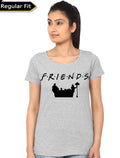 Friends Girlâ€™s Grey T-Shirt Hoodie, Sweatshirt | CoreVibeTees.com