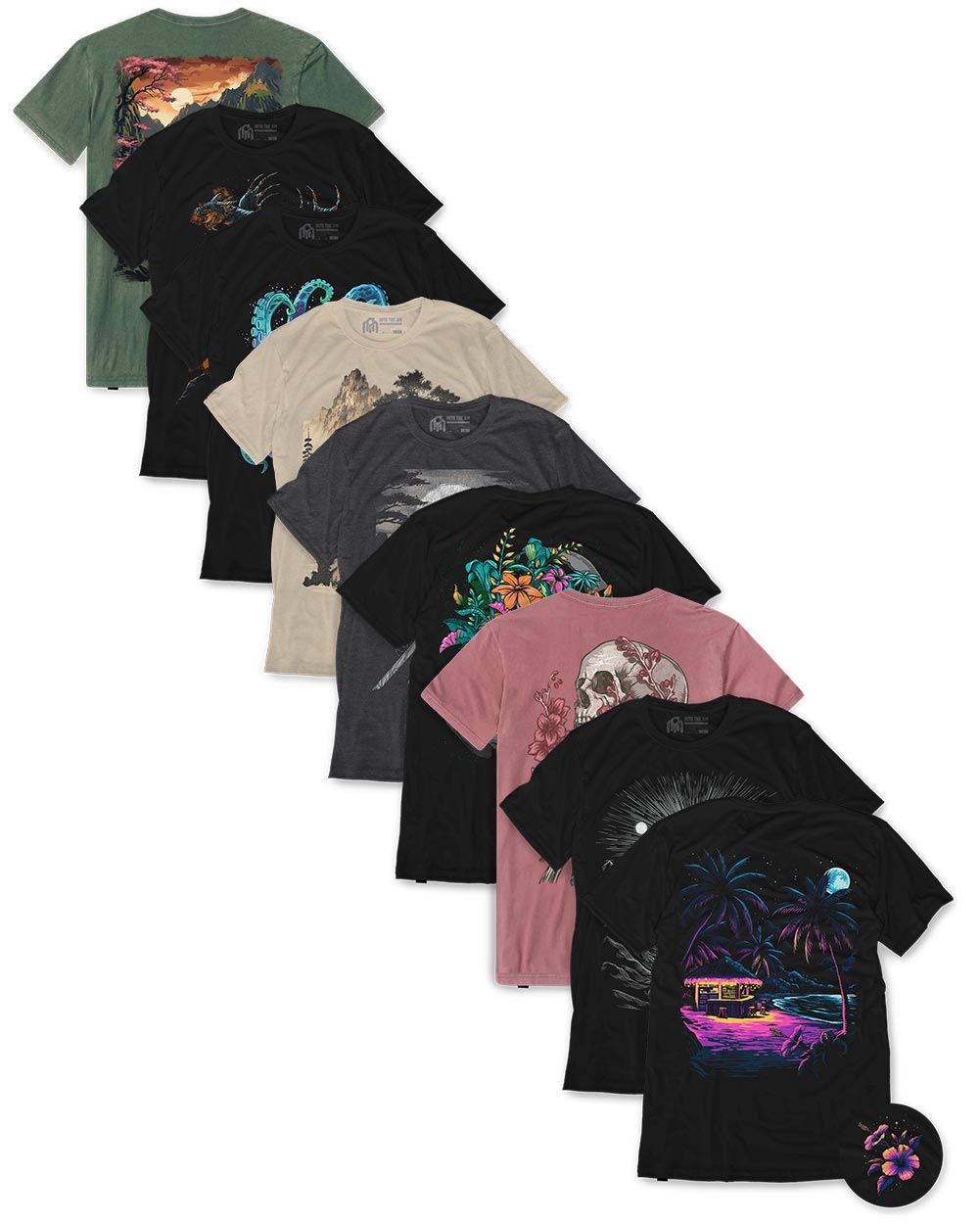 Custom 9 Pack Graphic Tee Hoodie, Sweatshirt | CoreVibeTees.com