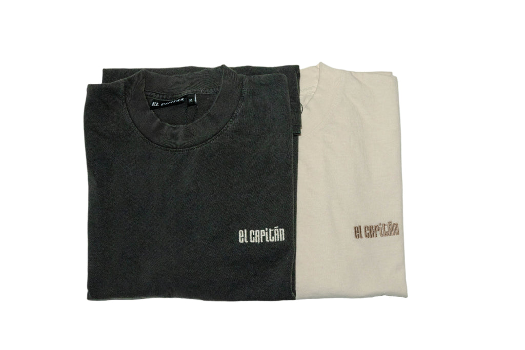 2 PACK EMBROIDERED TEES - [VINTAGE BLACK & CREME] Hoodie, Sweatshirt | CoreVibeTees.com (Image 2)