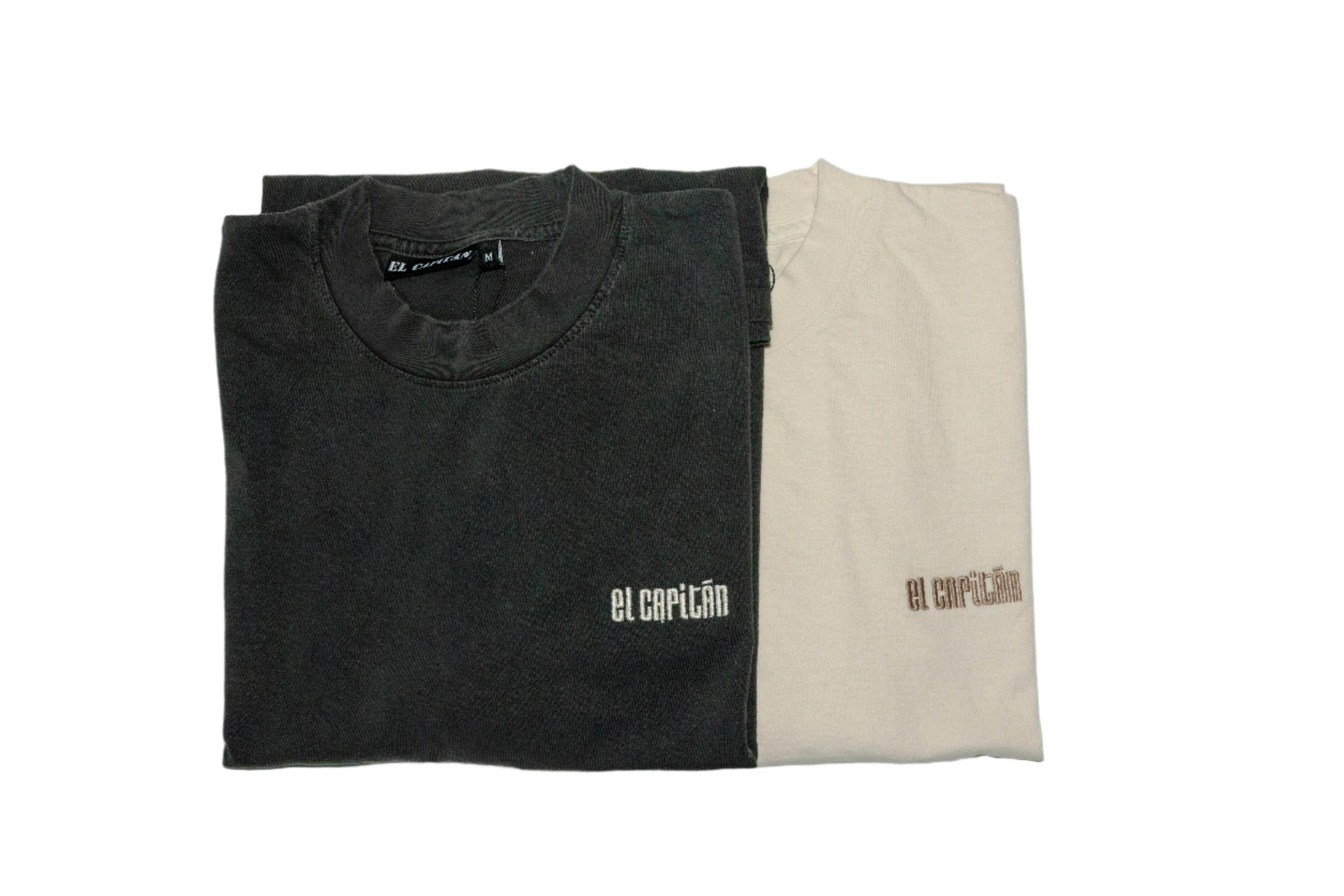 2 PACK EMBROIDERED TEES - [VINTAGE BLACK & CREME] Hoodie, Sweatshirt | CoreVibeTees.com (Image 2)