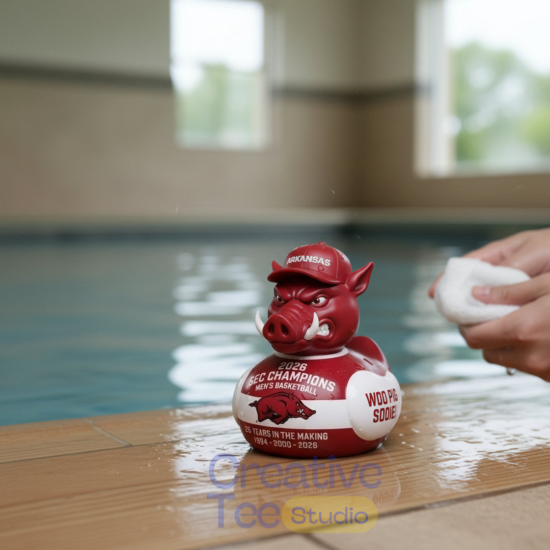 Arkansas Razorbacks Basketball SEC Champions Commemorative Duck Figure