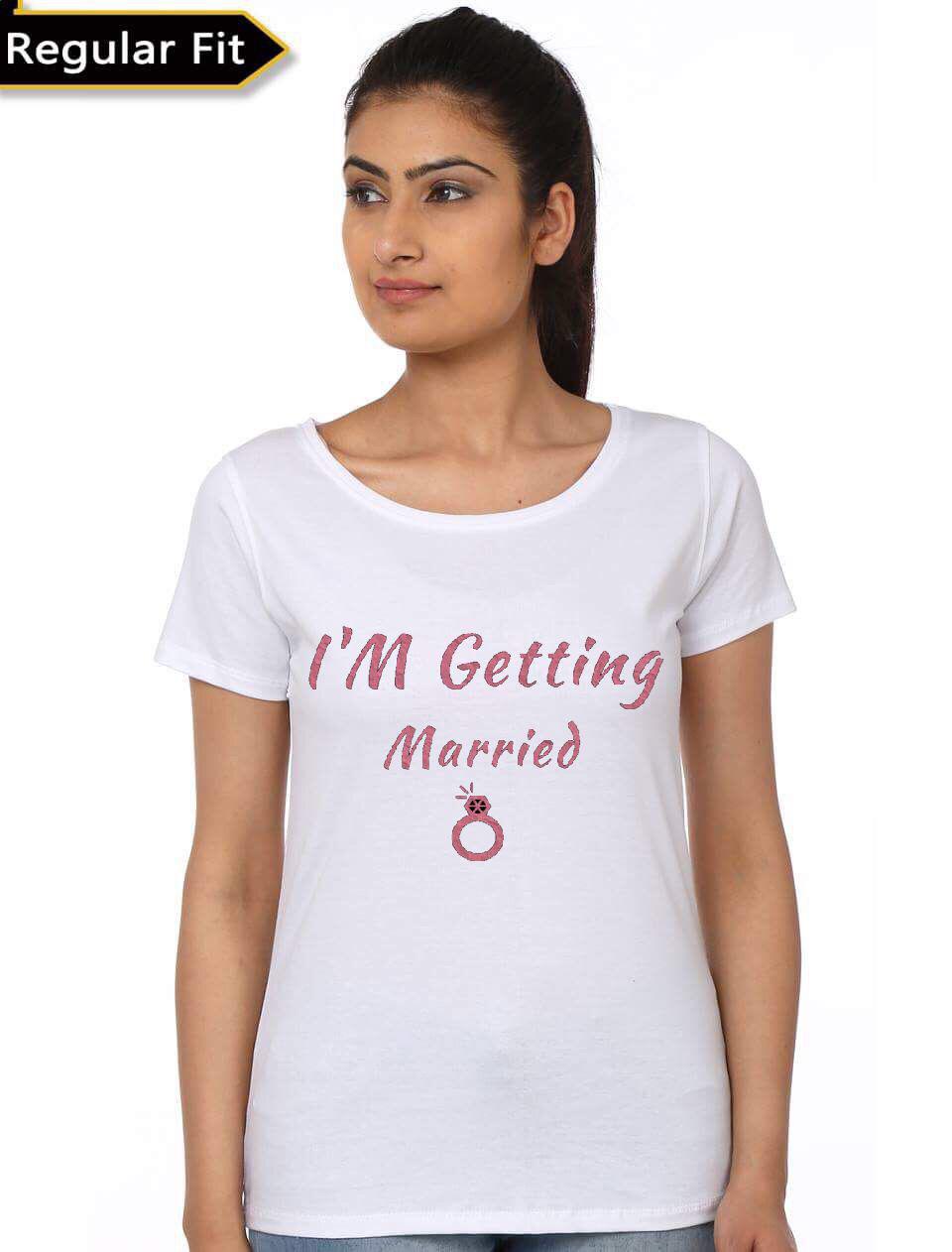 Iâ€™M Getting Married White Girls T-Shirt Hoodie, Sweatshirt | CoreVibeTees.com