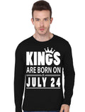 Kings Are Born On July Full Sleeve T-Shirt Hoodie, Sweatshirt | CoreVibeTees.com