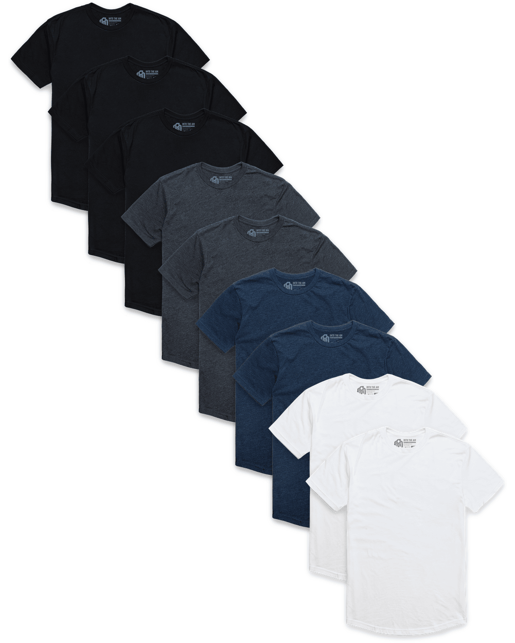 Custom 9 Pack Curved Hem Tee