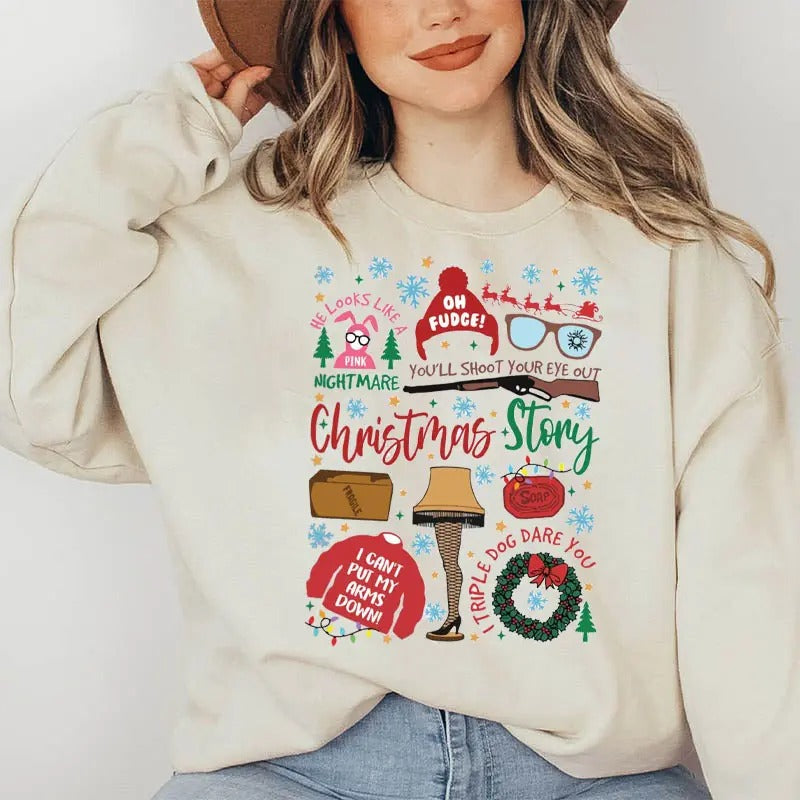 A Christmas Story Shirt, Christmas Story Sweatshirt, Leg Lamp Christmas Shirt, Oh Fudge, Christmas Story Quote Shirt, Christmas Movie Shirt