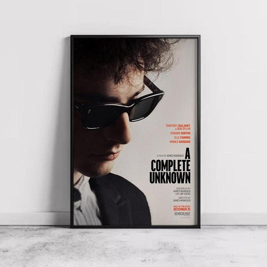 A Complete Unknown Movie Poster, Home Decor, Canvas Wall Art, Personalized gift, Custom Poster, Wall Art Print