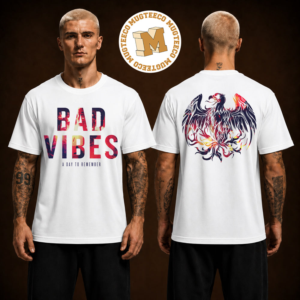 A Day to Remember Bad Vibes 2026 Merch Tee Two Sided Unisex T Shirt