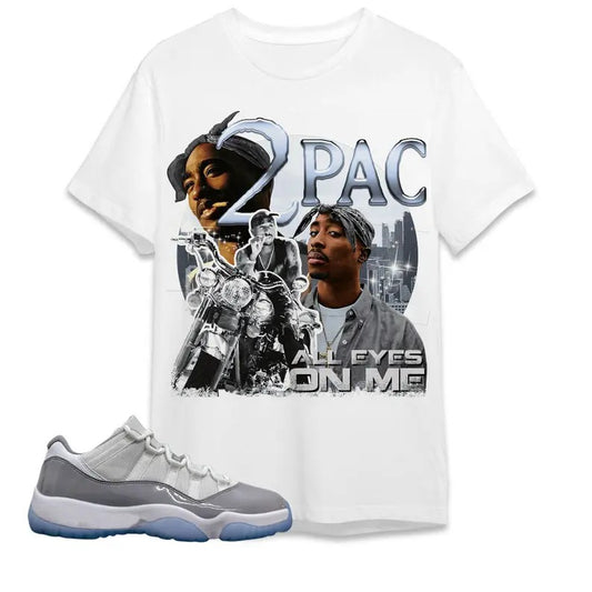 A J 11 Low Cement Grey Unisex T-Shirt, Tee,   90s Pac Shakur, Shirt To Match Sneaker
