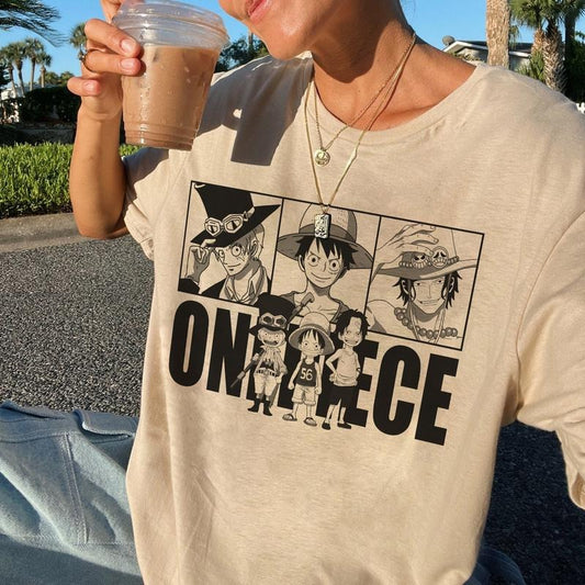 A S L Tshirt, One Piece Fanart Tshirt, One Piece Tshirt, Anime TShirtstyle{n002}3