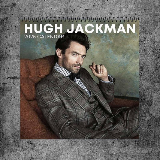 A Year Of Hugh Jackman Calendar 2025 - Hugh Jackman Fan Home Decor, Office Decor - New Year Fan Gift, Unique Holiday Gift