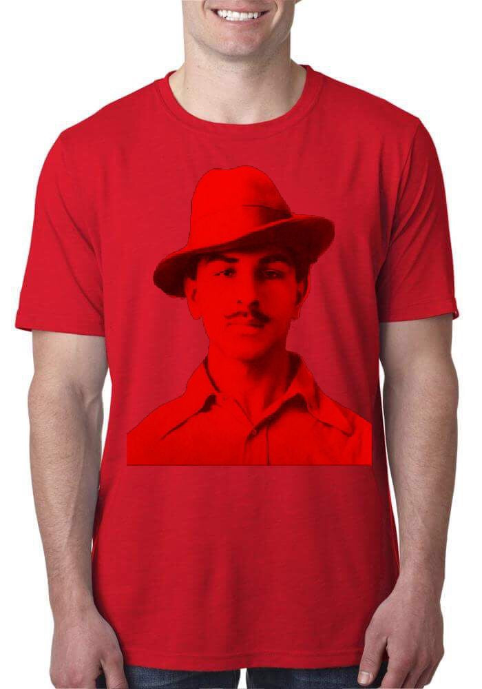Bhagat Singh Red T-Shirt Hoodie, Sweatshirt | CoreVibeTees.com