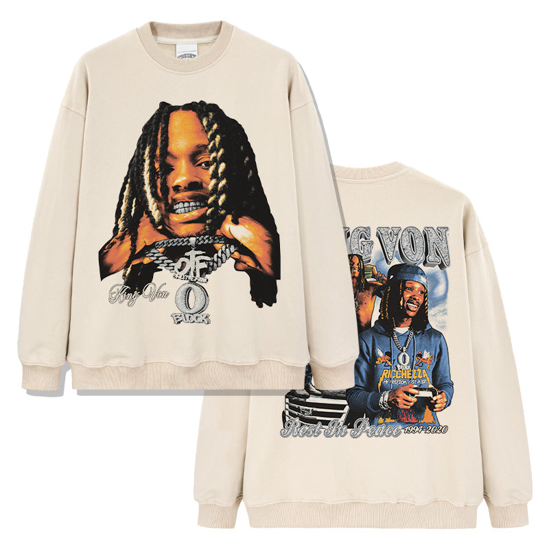 Rest In Peace By king Von Sweatshirt T-Shirts, Hoodie | CoreVibeTees.com (Image 3)
