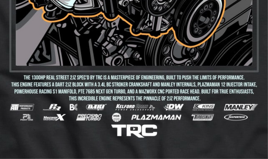 TRC 2JZ The World Engine T-Shirt Limited Edition (800 Entries) Hoodie, Sweatshirt | CoreVibeTees.com (Image 3)