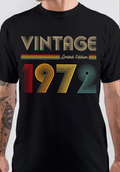 Vintage 1972 Birthday T-Shirt Hoodie, Sweatshirt | CoreVibeTees.com