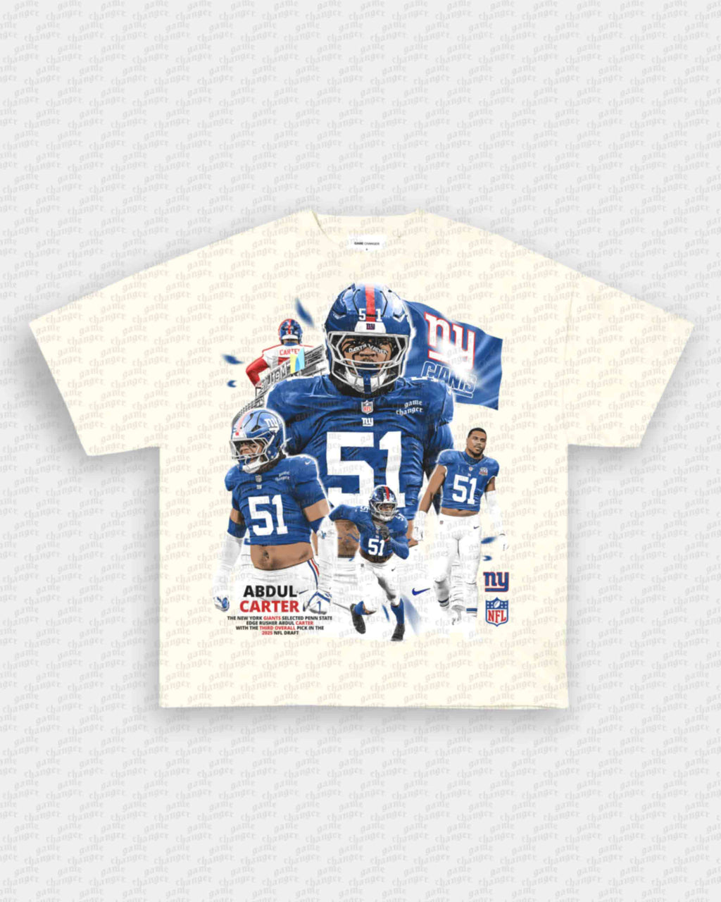 ABDUL CARTER - NYG TEE Hoodie, Sweatshirt | CoreVibeTees.com (Image 2)