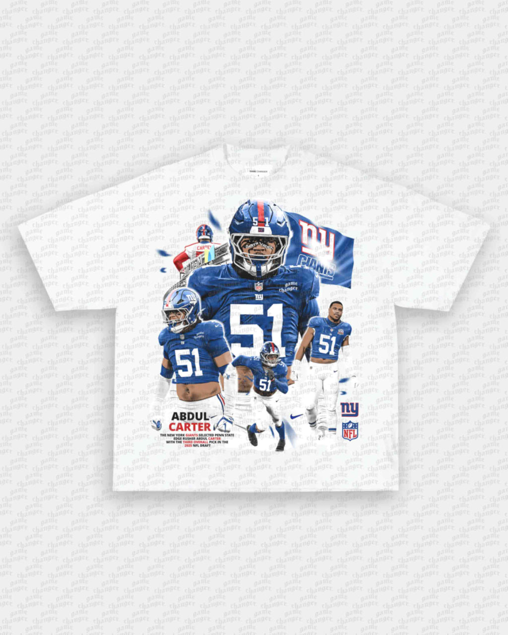 ABDUL CARTER - NYG TEE Hoodie, Sweatshirt | CoreVibeTees.com (Image 3)