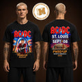 ACDC Saint Louis MO North America Tour 2026 Merch Tee At The Dome at America Center On September 8 2026 Two Sided Unisex T Shirt